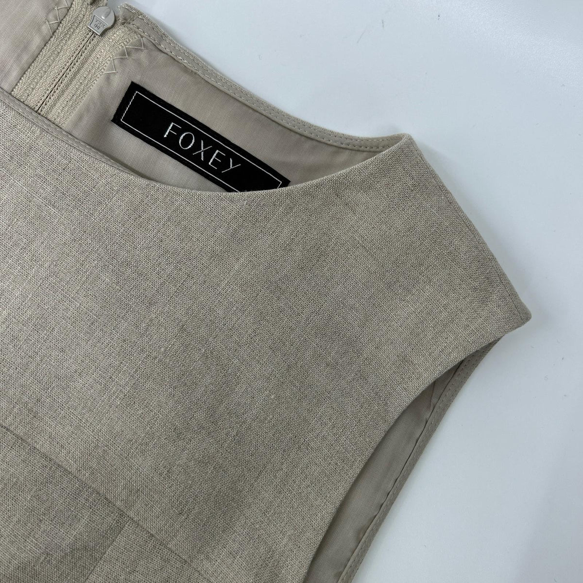 FOXEY BOUTIQUE フォクシーブティック 44162 24年製 ベージュ サマー バルーン ステッチ ワンピース ワンピース