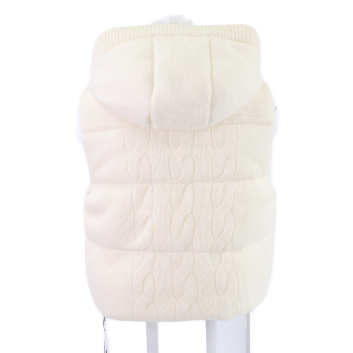 FOXEY BOUTIQUE フォクシーブティック 【新品同様/25年製】45302 Marshmallow カシミヤ ニット ジップアップ ダウン ベスト