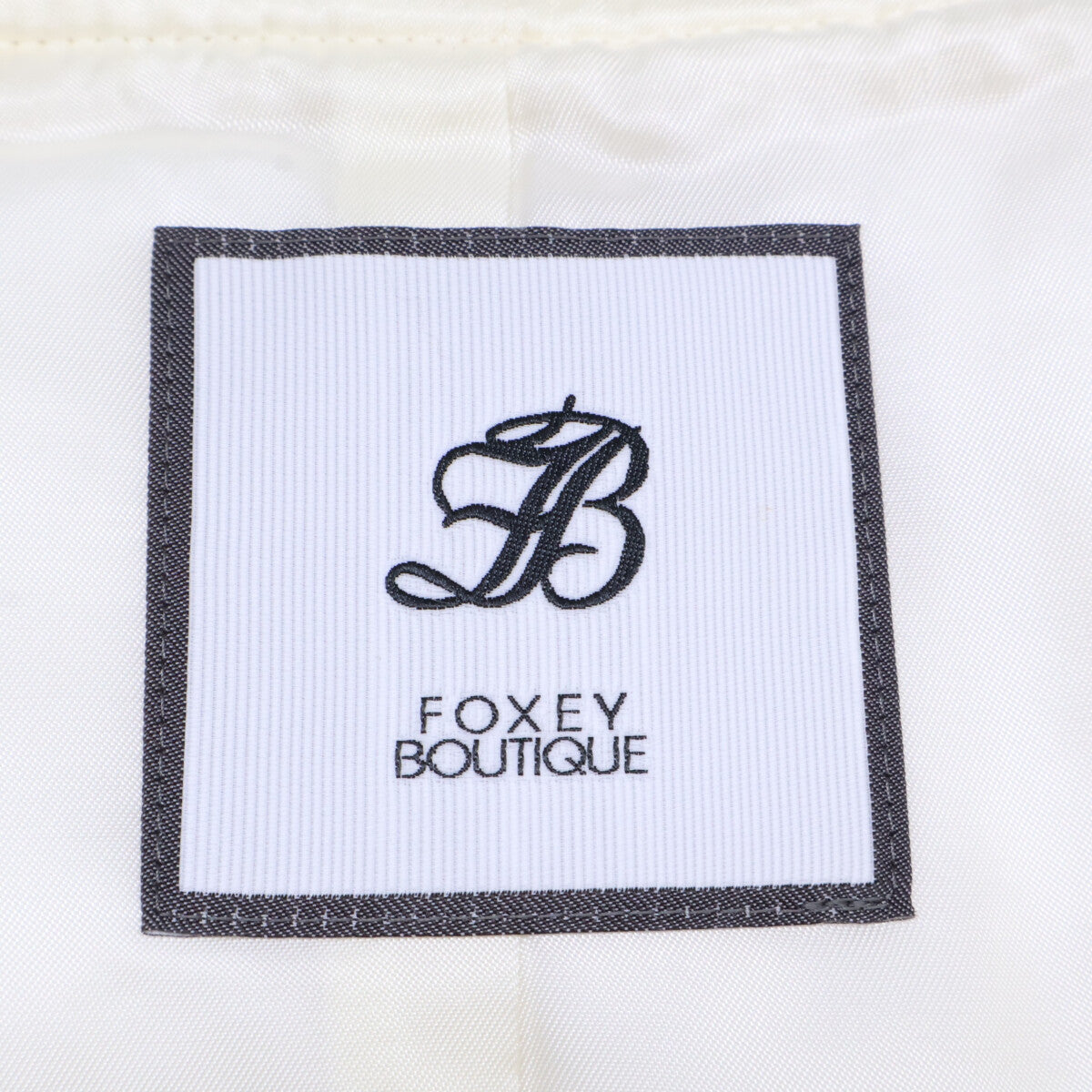 FOXEY BOUTIQUE フォクシーブティック 【新品同様/25年製】45302 Marshmallow カシミヤ ニット ジップアップ ダウン ベスト