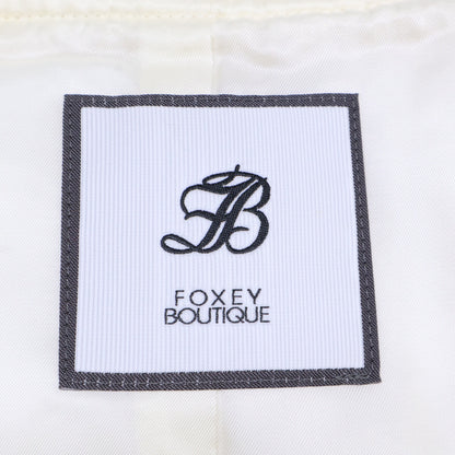 FOXEY BOUTIQUE フォクシーブティック 【新品同様/25年製】45302 Marshmallow カシミヤ ニット ジップアップ ダウン ベスト