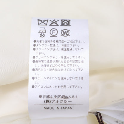 FOXEY BOUTIQUE フォクシーブティック 【新品同様/25年製】45302 Marshmallow カシミヤ ニット ジップアップ ダウン ベスト