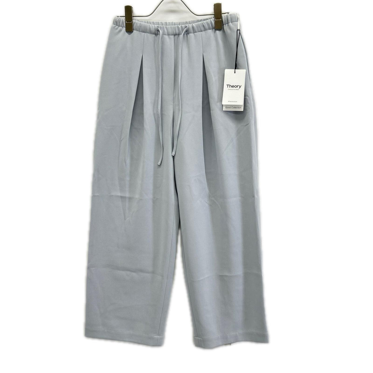 Theory 5106403-715-696 Made in 2025 Gray Admiral Crepe Pants Bottoms