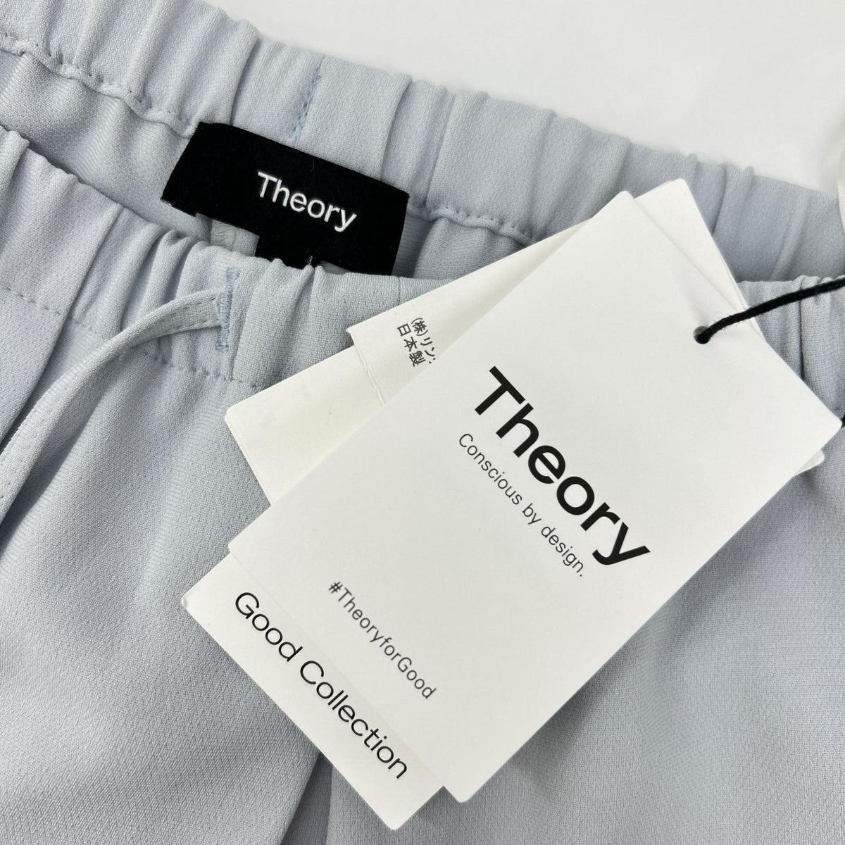 Theory 5106403-715-696 Made in 2025 Gray Admiral Crepe Pants Bottoms