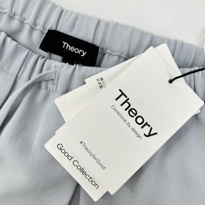 Theory 5106403-715-696 Made in 2025 Gray Admiral Crepe Pants Bottoms
