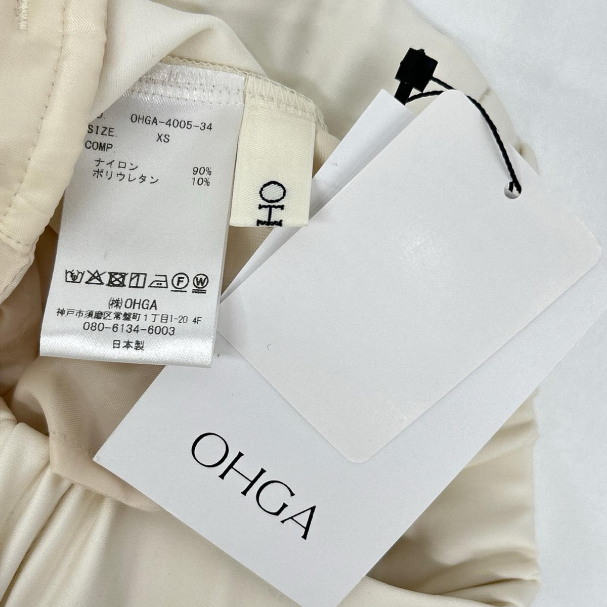 OHGA オオガ OHGA-4005-34 ホワイト マシュマロ イージーパンツ ボトムス