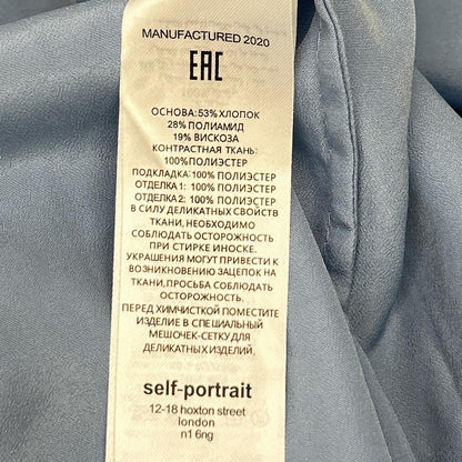 Self Portrait セルフポートレイト ブルー レース リボンドレス ワンピース ワンピース