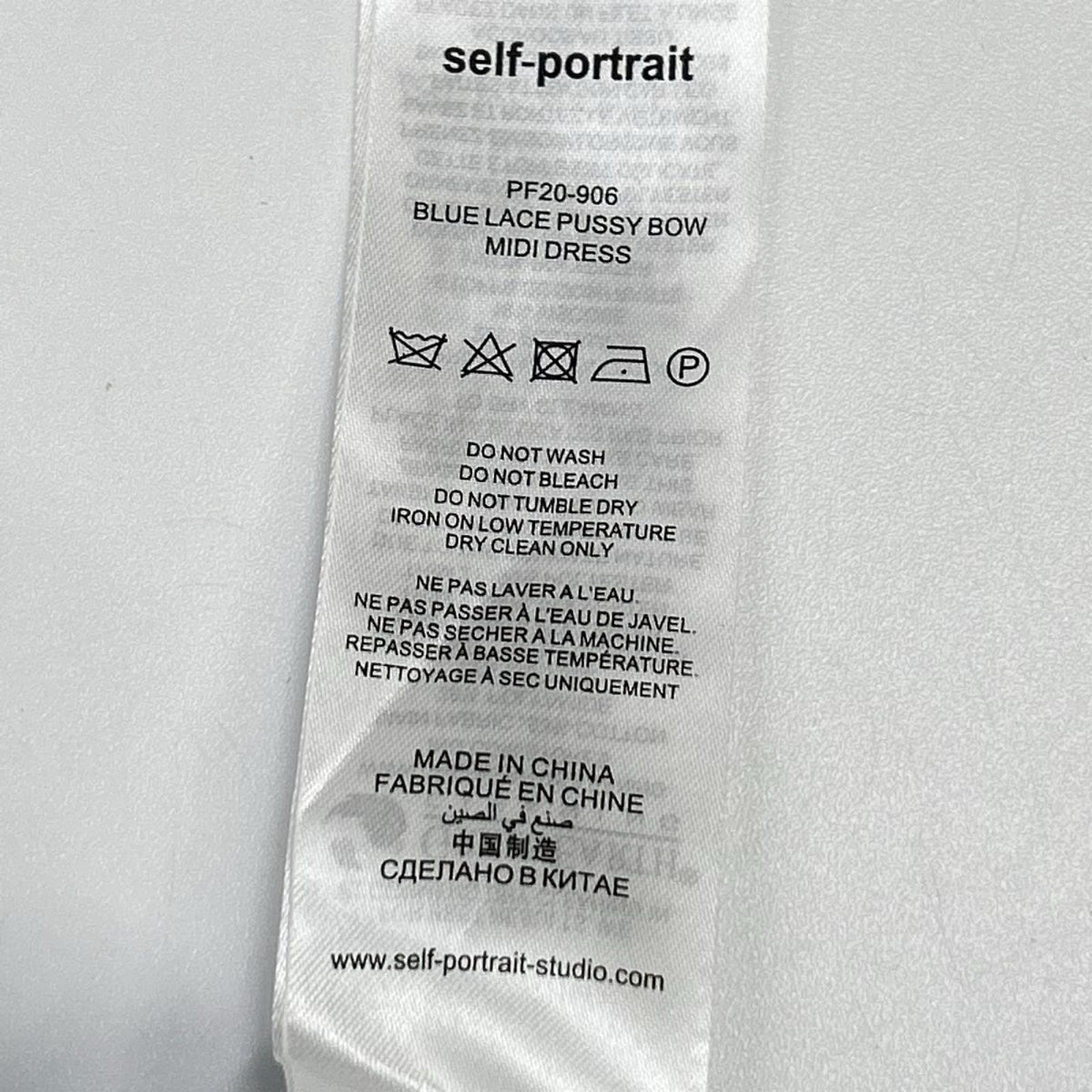 Self Portrait セルフポートレイト ブルー レース リボンドレス ワンピース ワンピース