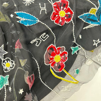 ELISABETTA FRANCHI エリザベッタフランキ ブラック 刺繍 レース ワンピース ドレス ワンピース