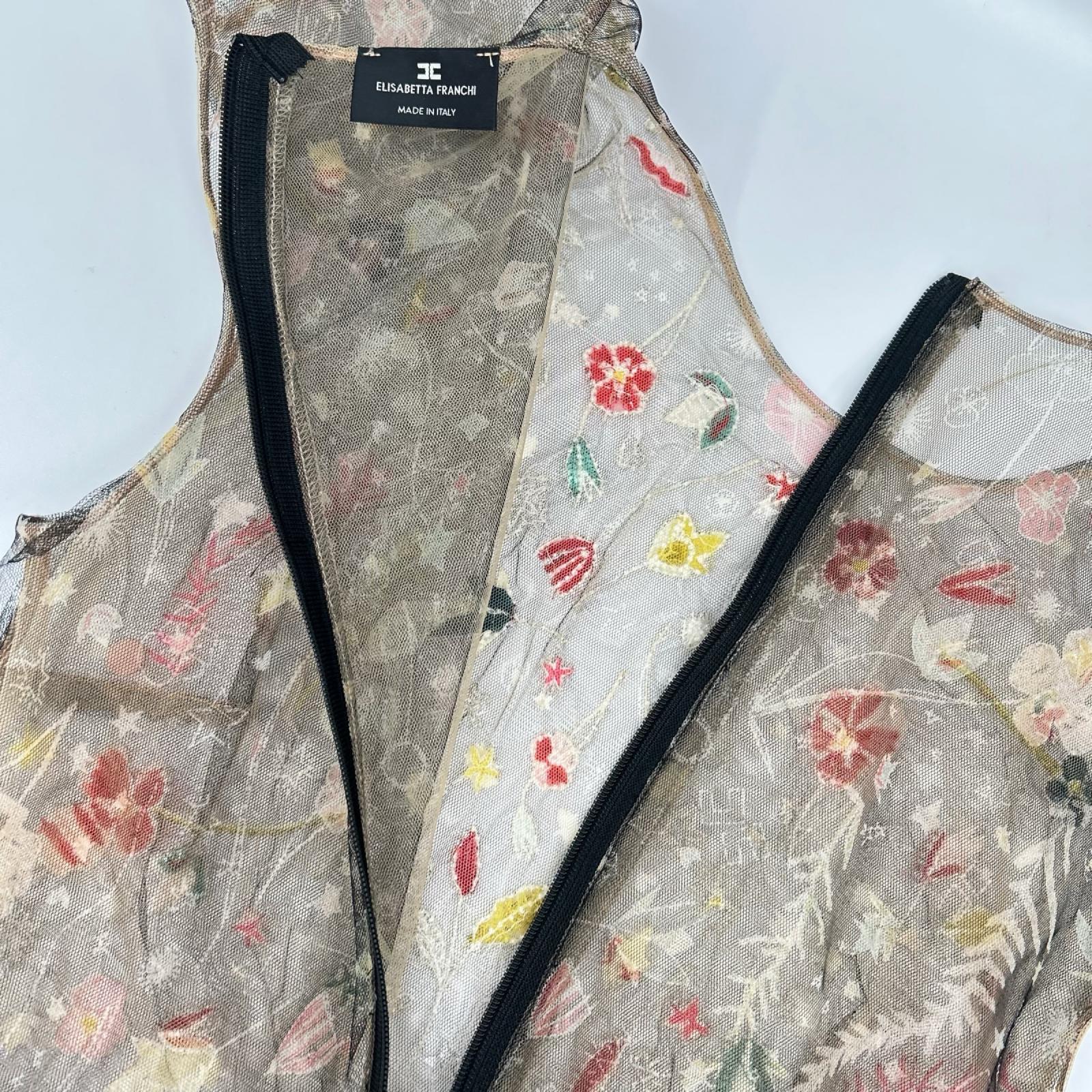 ELISABETTA FRANCHI エリザベッタフランキ ブラック 刺繍 レース ワンピース ドレス ワンピース