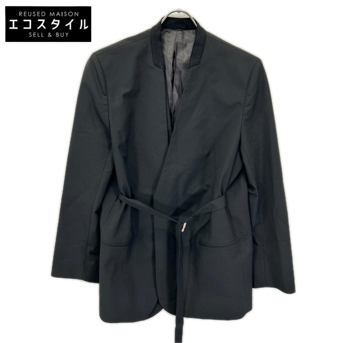 LE CIEL BLEU ルシェルブルー 25SS 27S64201 ウール ダブルブレスト カラーレス ジャケット
