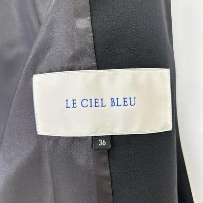 LE CIEL BLEU ルシェルブルー 25SS 27S64201 ウール ダブルブレスト カラーレス ジャケット