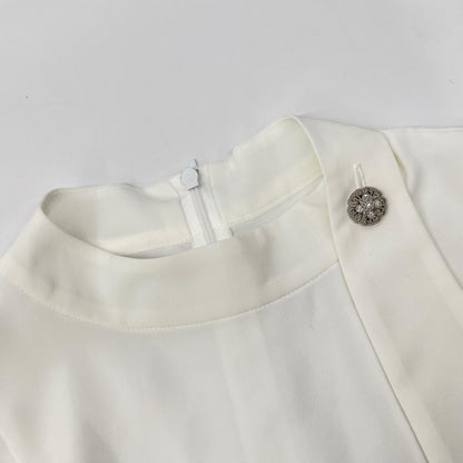 FOXEY フォクシー 42978 Heloise Top ホワイト ノースリーブトップス トップス