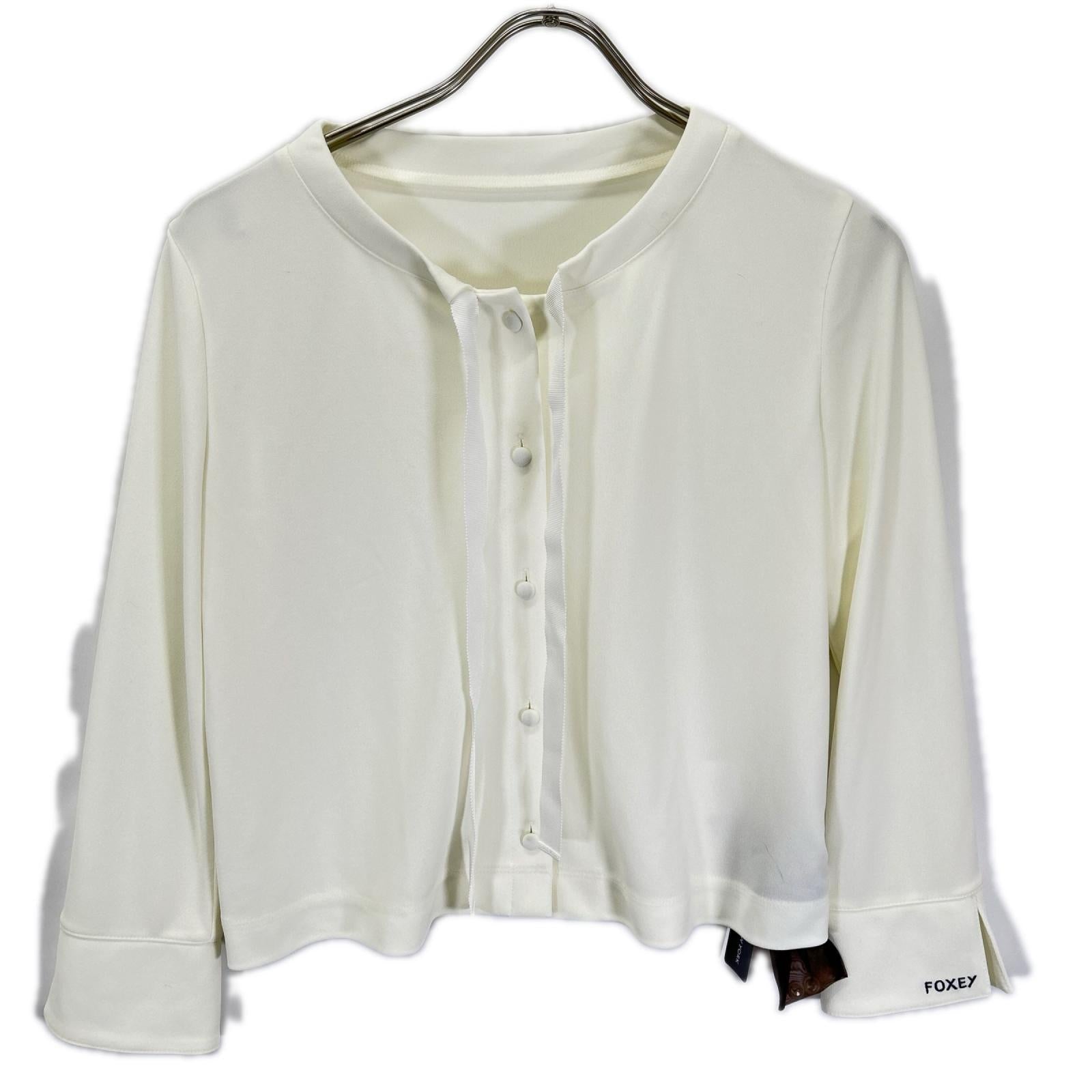 FOXEY NEW YORK フォクシーニューヨーク 41392 オフホワイト Lady Bow レディボウカーディガン トップス