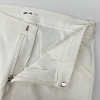 ADEAM Adeam 43615 White Cropped Pants Bottoms