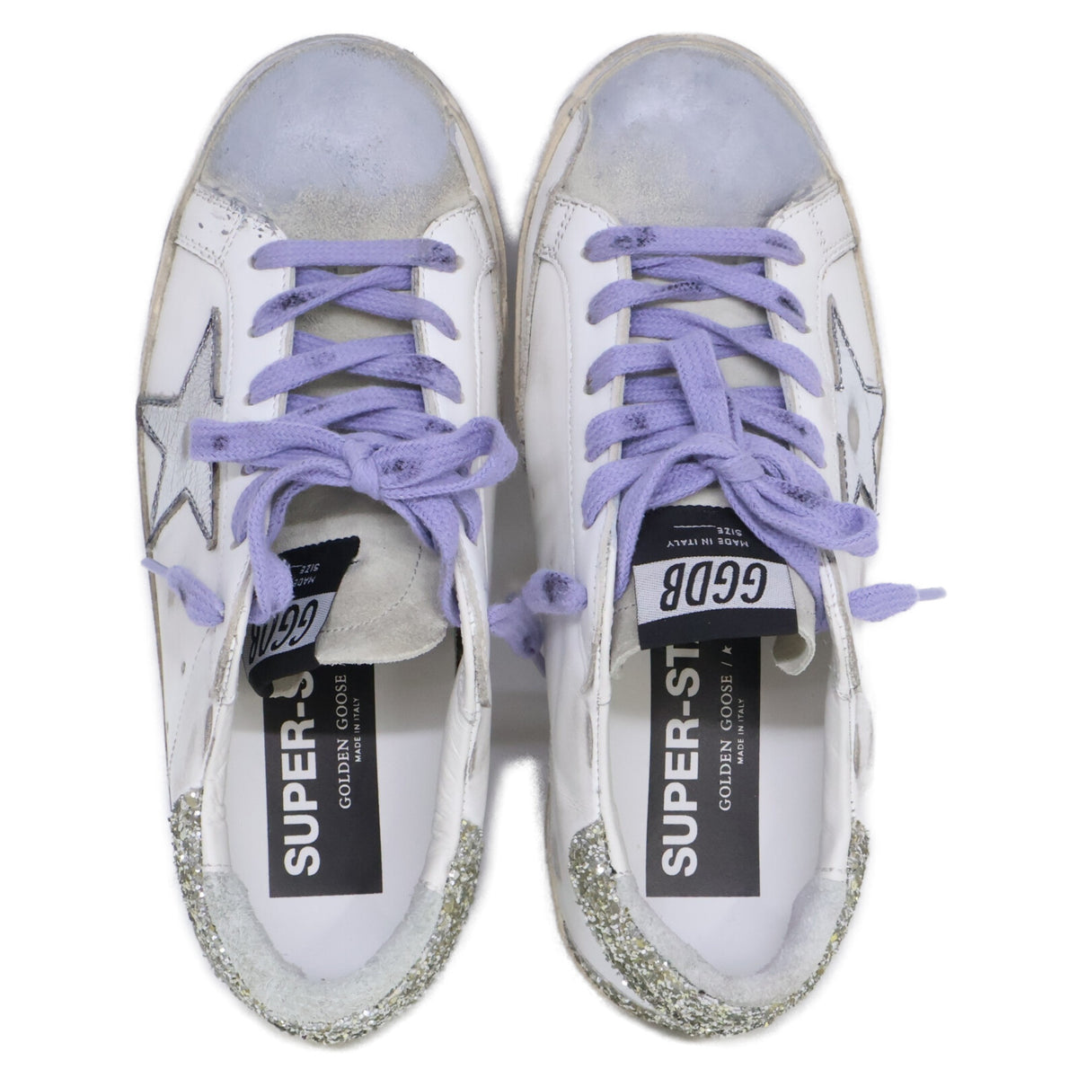 GOLDEN GOOSE ゴールデングース 【新品同様】GWF00102.F001620.10636 SUPERSTAR CLASSIC WITH LIST スーパースター USED加工 スニーカー シューズ