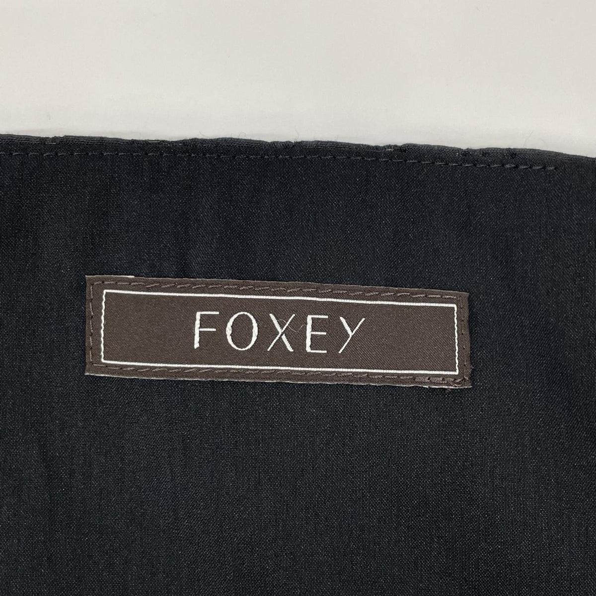 FOXEY フォクシー 44677 ブラック Valley/ヴァリー 半袖ブラウス トップス