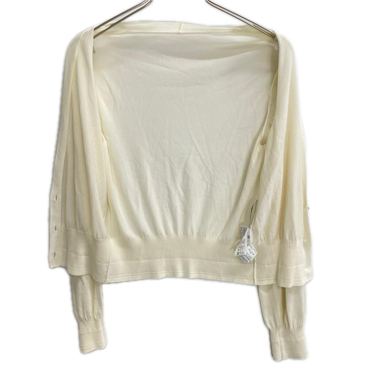 FOXEY BOUTIQUE フォクシーブティック 42126 アイボリー レーヨン シアーV カーディガン トップス