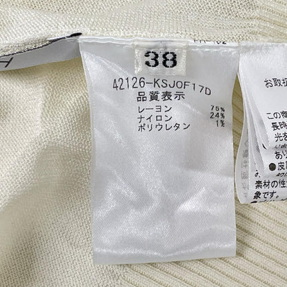 FOXEY BOUTIQUE フォクシーブティック 42126 アイボリー レーヨン シアーV カーディガン トップス