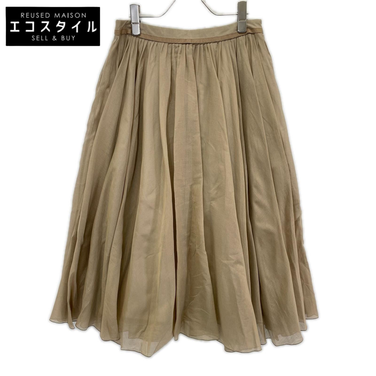 FOXEY フォクシー 40950 ベージュ Skirt Sheer Circular/シアーサーキュラースカート スカート