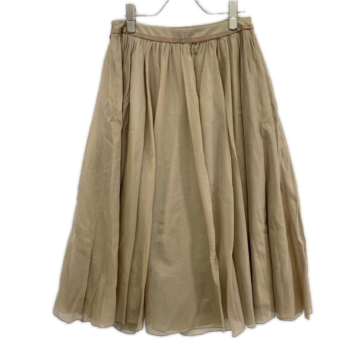 FOXEY フォクシー 40950 ベージュ Skirt Sheer Circular/シアーサーキュラースカート スカート