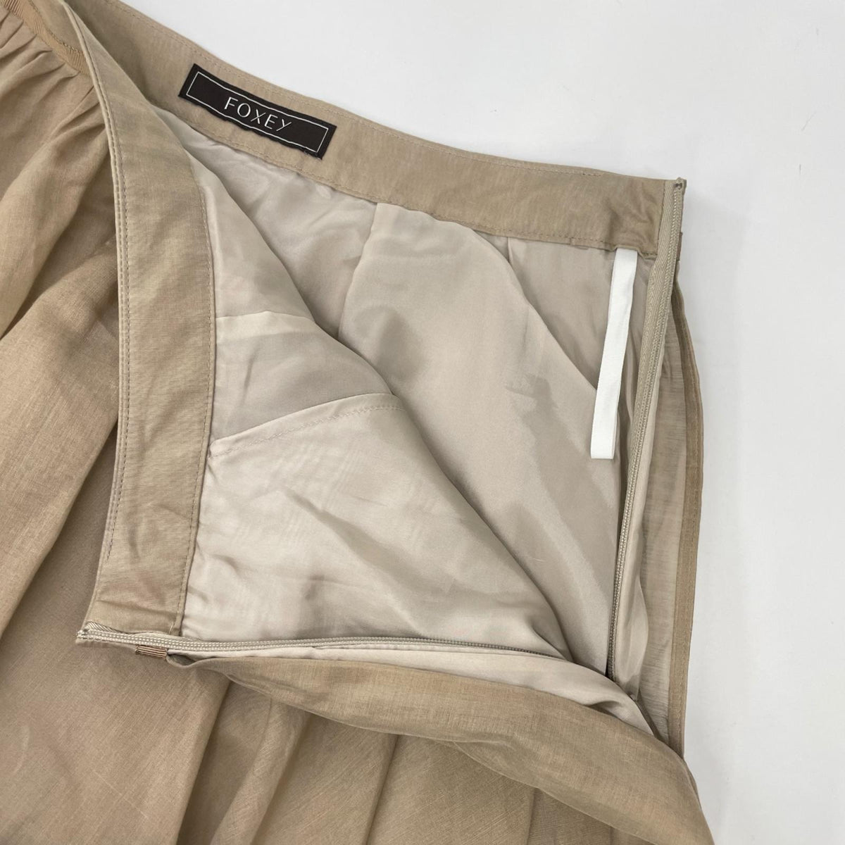 FOXEY フォクシー 40950 ベージュ Skirt Sheer Circular/シアーサーキュラースカート スカート