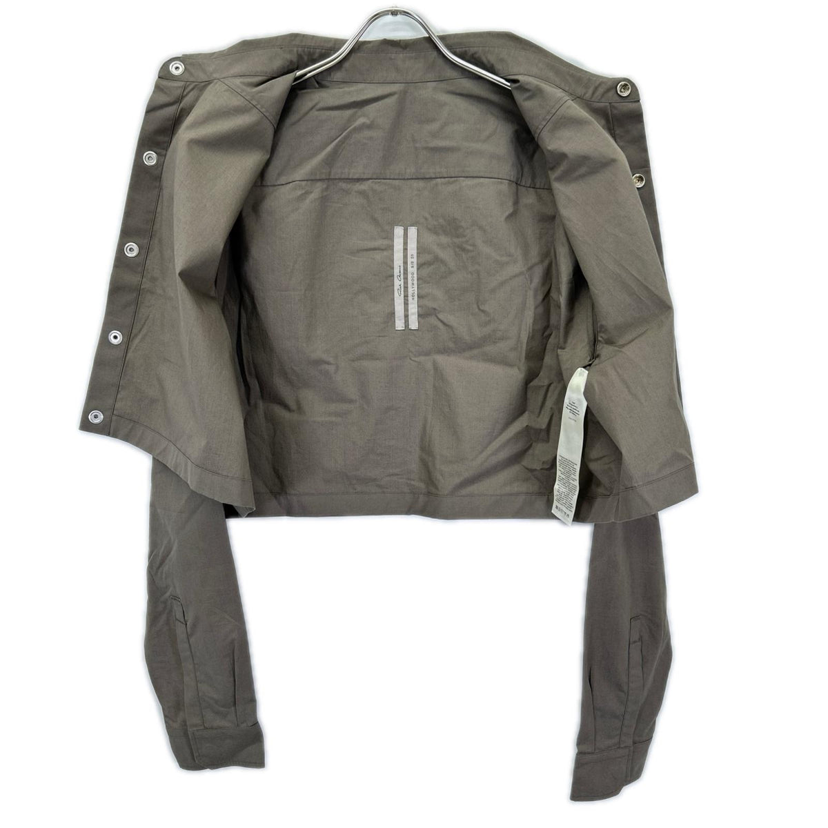Rick Owens リックオウエンス 25SS RP01E7240P ブラウン CROPPED OUTERSHIRT/クロップドシャツ トップス