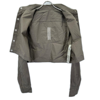 Rick Owens リックオウエンス 25SS RP01E7240P ブラウン CROPPED OUTERSHIRT/クロップドシャツ トップス
