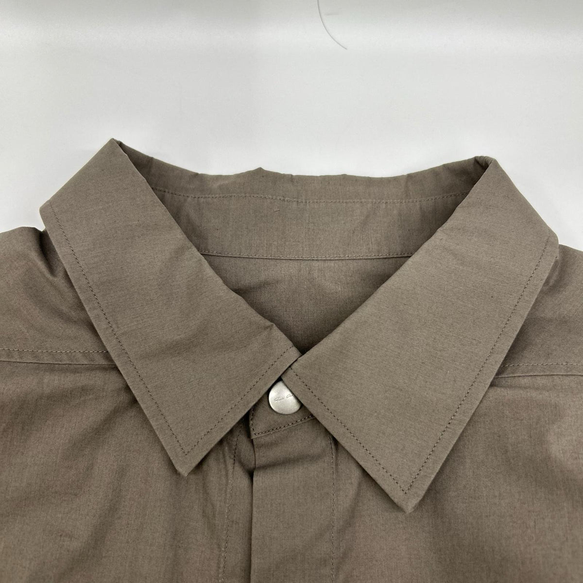 Rick Owens リックオウエンス 25SS RP01E7240P ブラウン CROPPED OUTERSHIRT/クロップドシャツ トップス