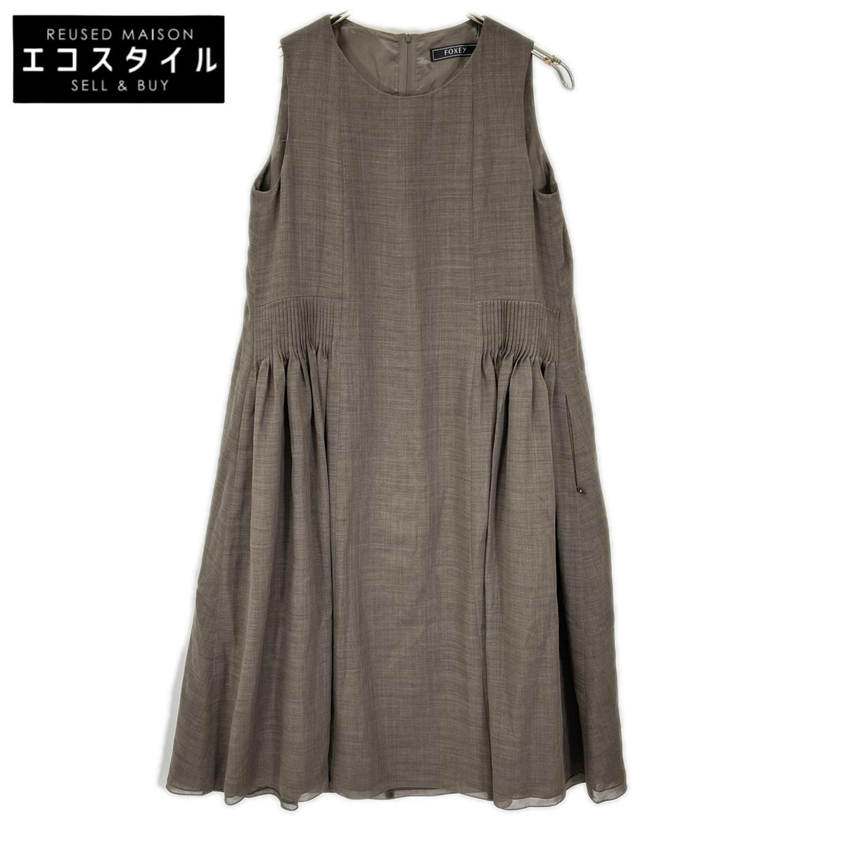 FOXEY フォクシー 26SS 36786 Rythme リズム ブラウン ノースリーブワンピース ワンピース