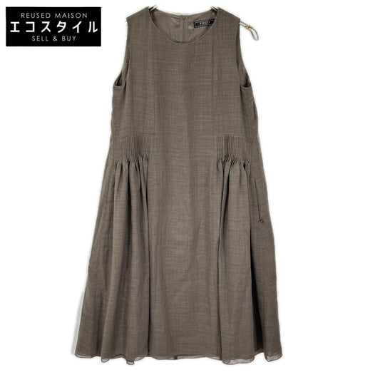 FOXEY フォクシー 26SS 36786 Rythme リズム ブラウン ノースリーブワンピース ワンピース
