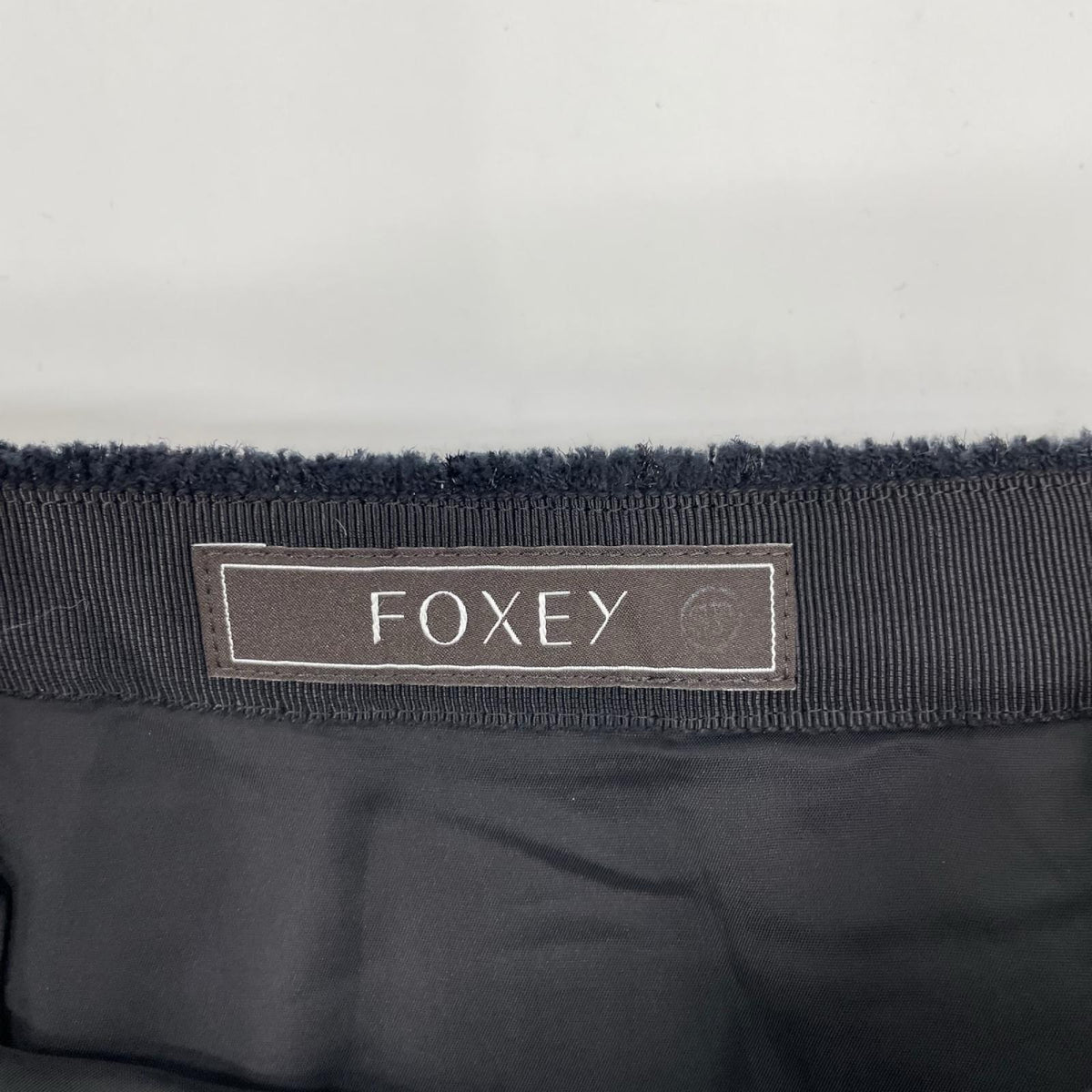 FOXEY フォクシー 43796 ブラック Epoca エポカ ビジュー釦 ツイードフレアスカート スカート