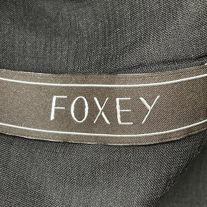 FOXEY フォクシー 45484 ブラック ダフネ プリーツブラウス トップス