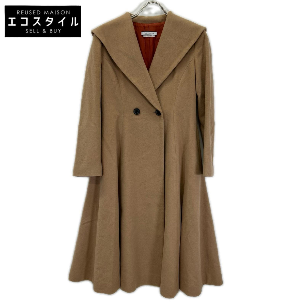 FOXEY NEW YORK フォクシーニューヨーク 38940 カシミヤ100 キャメルカラー コート コート