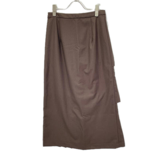 CLANE クラネ ×KIM YOU JUNG キムユジョン 11109-6123 ブラウン W FACE PLEATS SKIRT ダブルフェイスプリーツスカート スカート