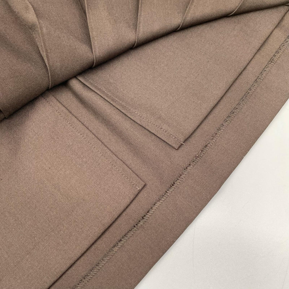 CLANE クラネ ×KIM YOU JUNG キムユジョン 11109-6123 ブラウン W FACE PLEATS SKIRT ダブルフェイスプリーツスカート スカート
