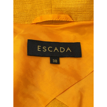 ESCADA Orange Gold Button Wide Collar Jacket 38 Ladies