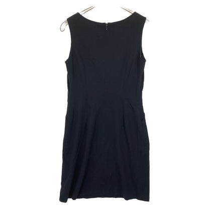 JIL SANDER navy wool sleeveless dress 36 ladies