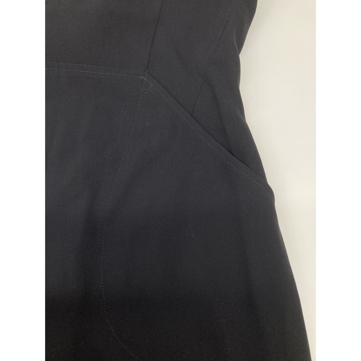 JIL SANDER navy wool sleeveless dress 36 ladies