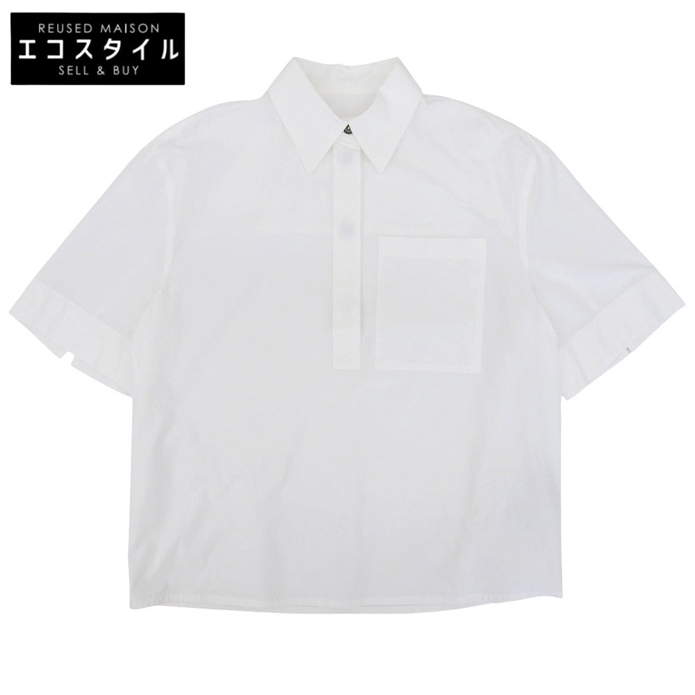 JIL SANDER+ Excellent Condition Box Silhouette Pullover Shirt Top Women's White S 24 J40DL0134 Tops