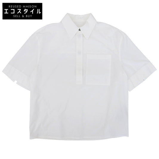 JIL SANDER+ Excellent Condition Box Silhouette Pullover Shirt Top Women's White S 24 J40DL0134 Tops
