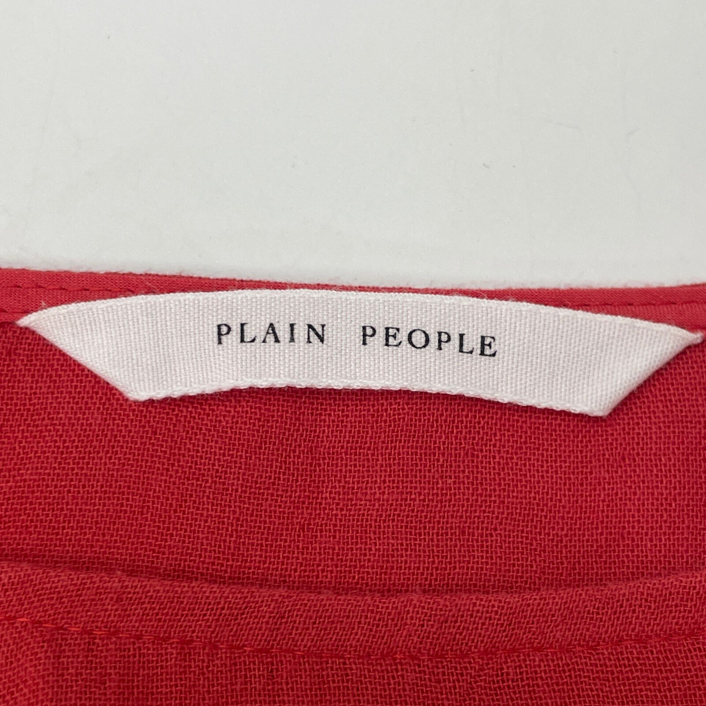 PLAIN PEOPLE 普林皮尔 红色 纯棉双层纱布蓬松连衣裙 连衣裙 2 女士