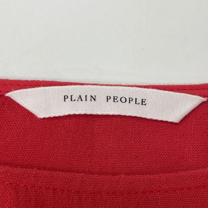 PLAIN PEOPLE 普林皮尔 红色 纯棉双层纱布蓬松连衣裙 连衣裙 2 女士