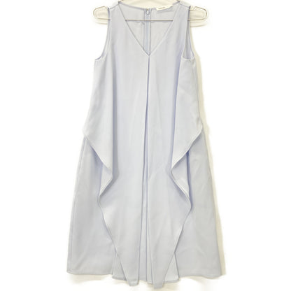 ADEAM 42223 Saxe Blue Layered Design Sleeveless Dress Top