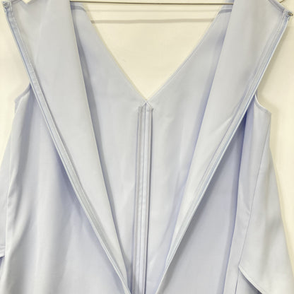 ADEAM 42223 Saxe Blue Layered Design Sleeveless Dress Top