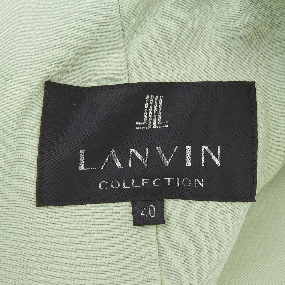 LANVIN COLLECTION 浪凡典藏 荷叶边无袖连衣裙 女士 薄荷绿 40 2610302 连衣裙
