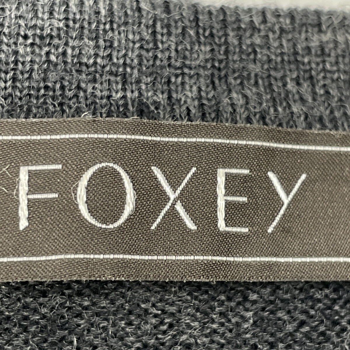 FOXEY 福克斯 26052 灰色 尼龙半身裙 羊毛针织 连衣裙 连衣裙 38 女士