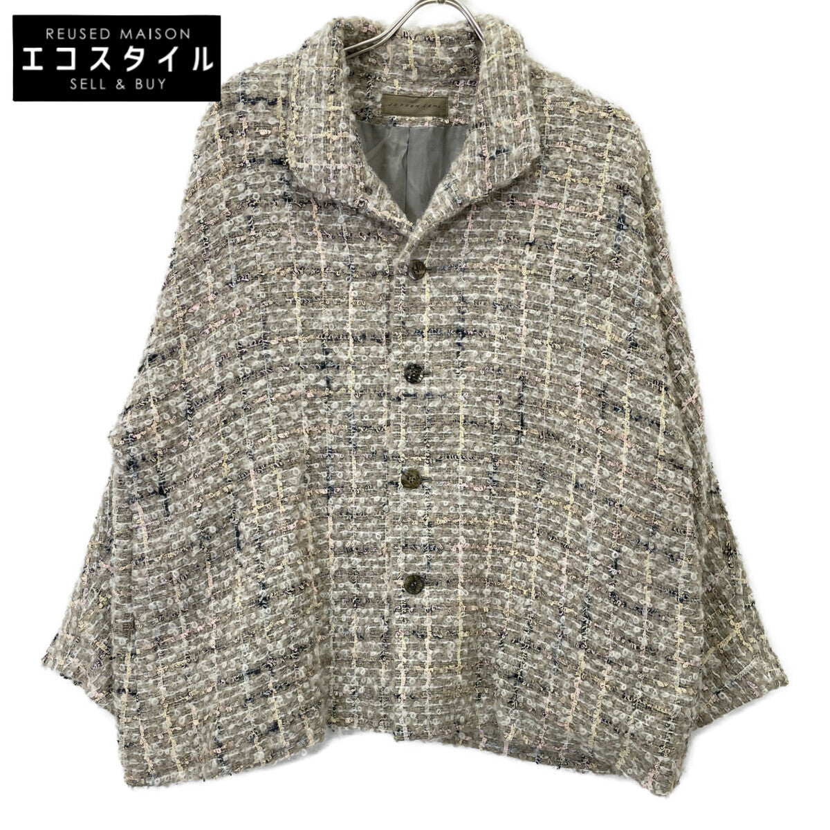 JURGEN LEHL ヨーガンレール J0144FJ632 24AW グレー カスリループツイード ジャケット ジャケット