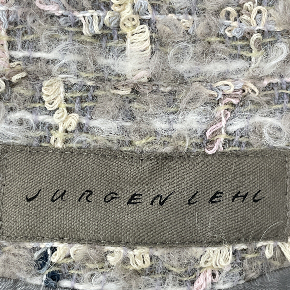 JURGEN LEHL ヨーガンレール J0144FJ632 24AW グレー カスリループツイード ジャケット ジャケット