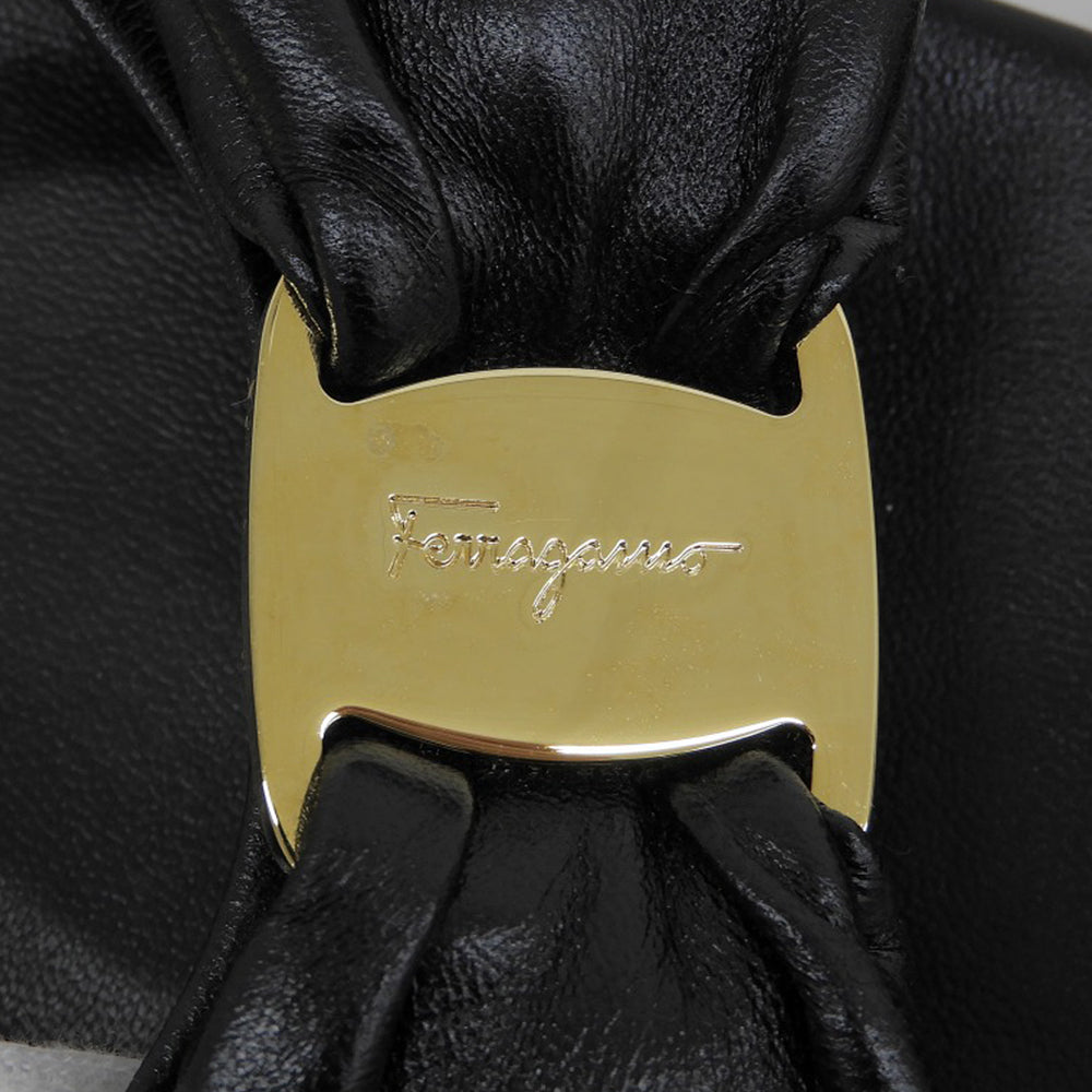Salvatore Ferragamo 萨尔瓦托·菲拉格慕 Vara 蝴蝶结方头平底拖鞋 女士 黑色 4 码 鞋子