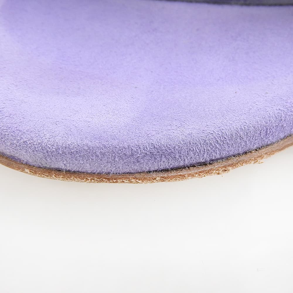 MANOLO BLAHNIK Beautiful ARTAS Suede Flat Sandals Shoes Women's Light Purple 34 1/2 Shoes